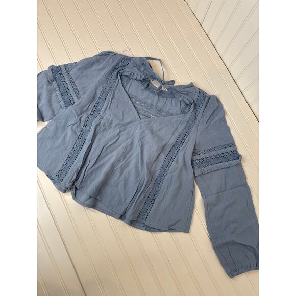 NWT American Eagle Neutral Lace Babydoll Tank - High Neck Blouse Bundle Size S - Picture 8 of 8